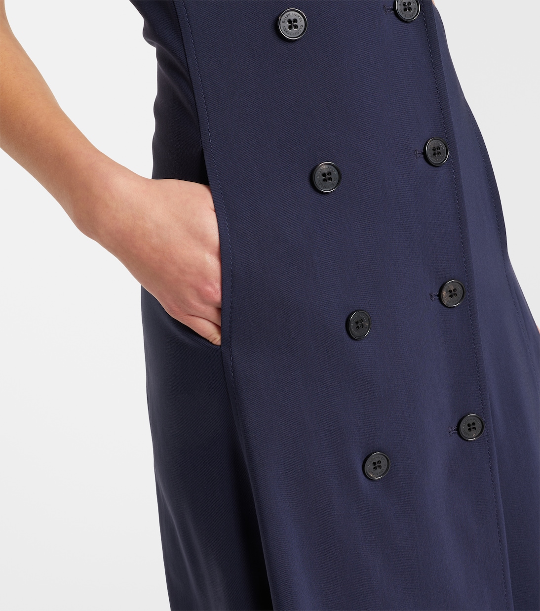 Abito midi Alecia in misto cotone | Ralph Lauren Collection