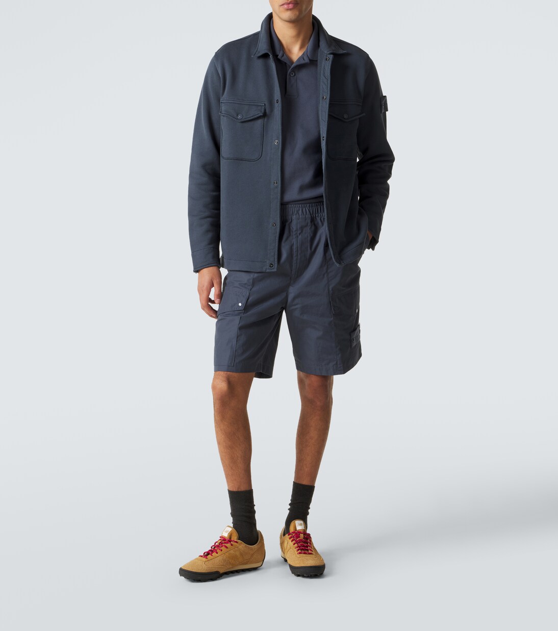 Cotton fleece shirt | Stone Island