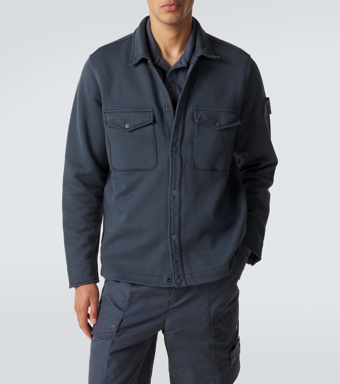 Cotton fleece shirt | Stone Island