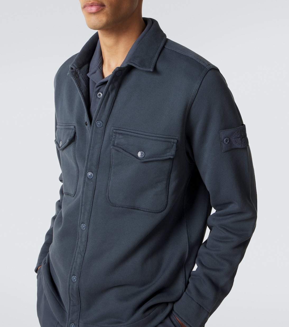 Cotton fleece shirt | Stone Island