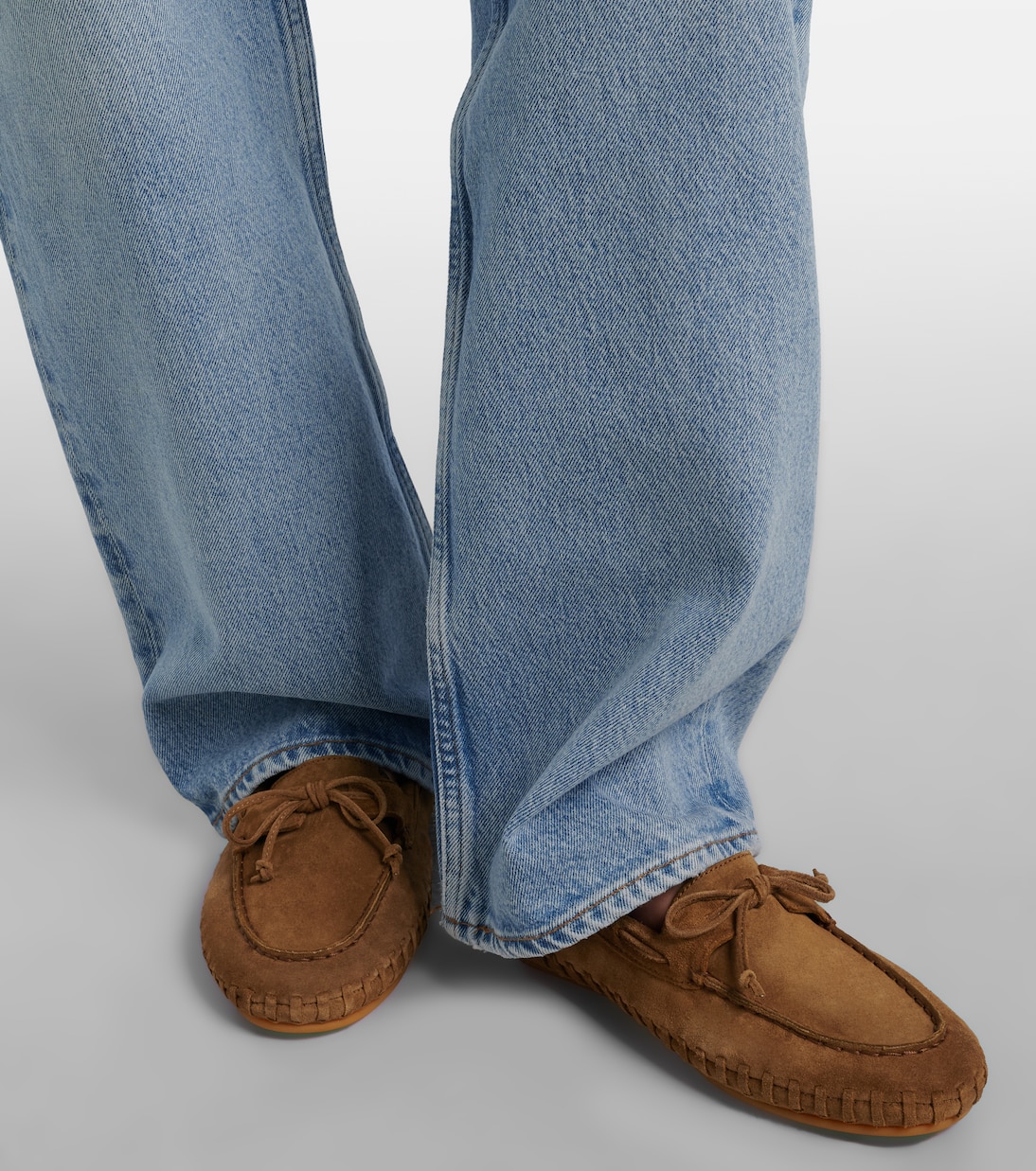 Driver embroidered suede loafers | Le Monde Béryl