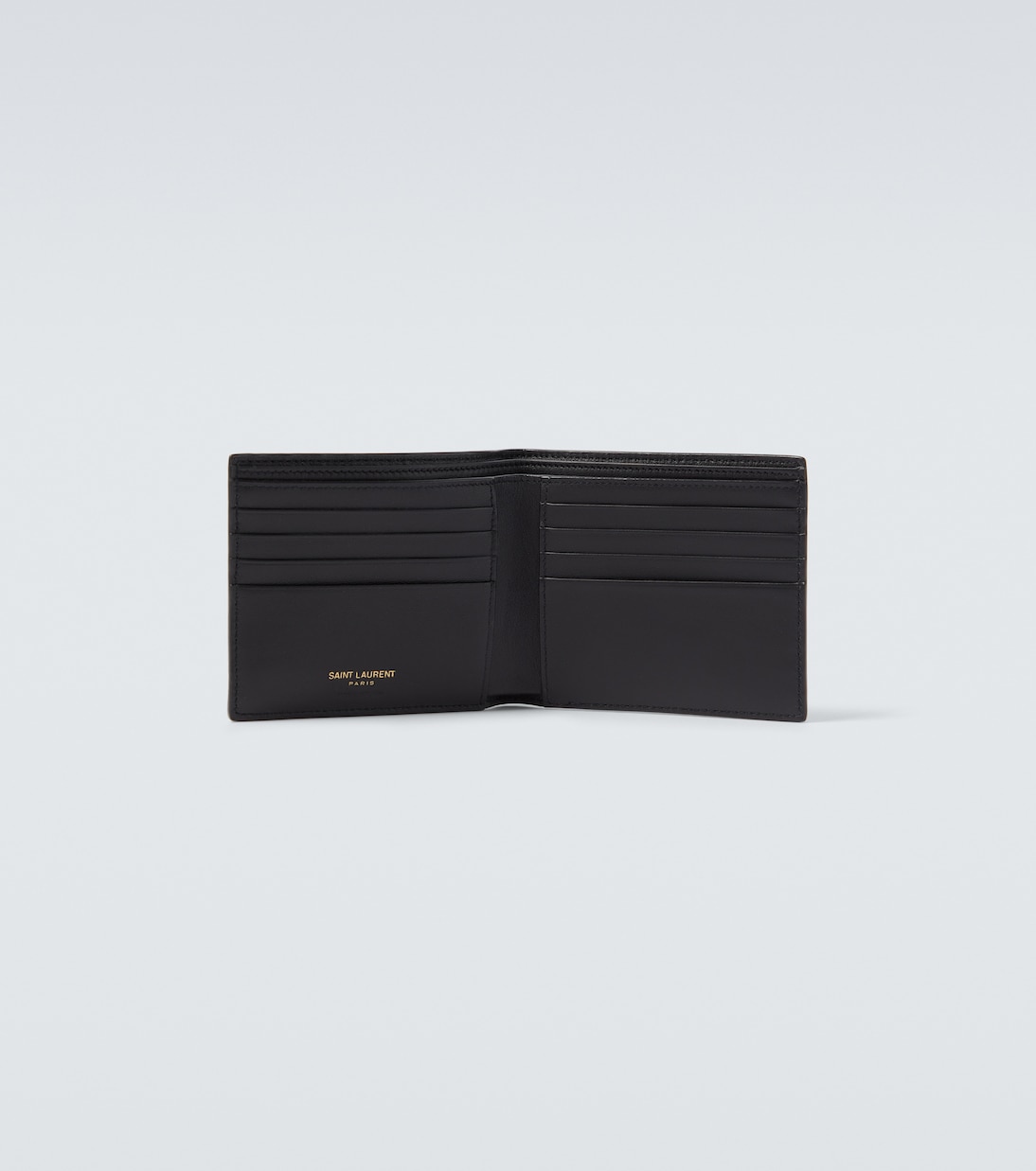 Croc-effect leather wallet | Saint Laurent