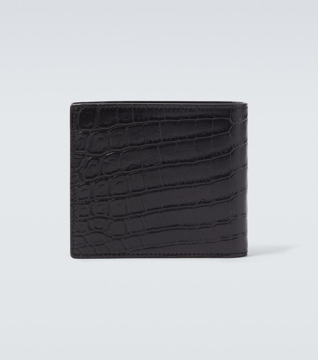 Croc-effect leather wallet | Saint Laurent