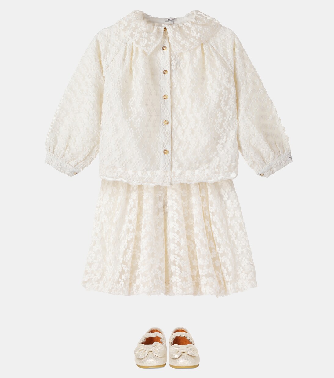 Mailien floral cotton-blend shirt | Donsje