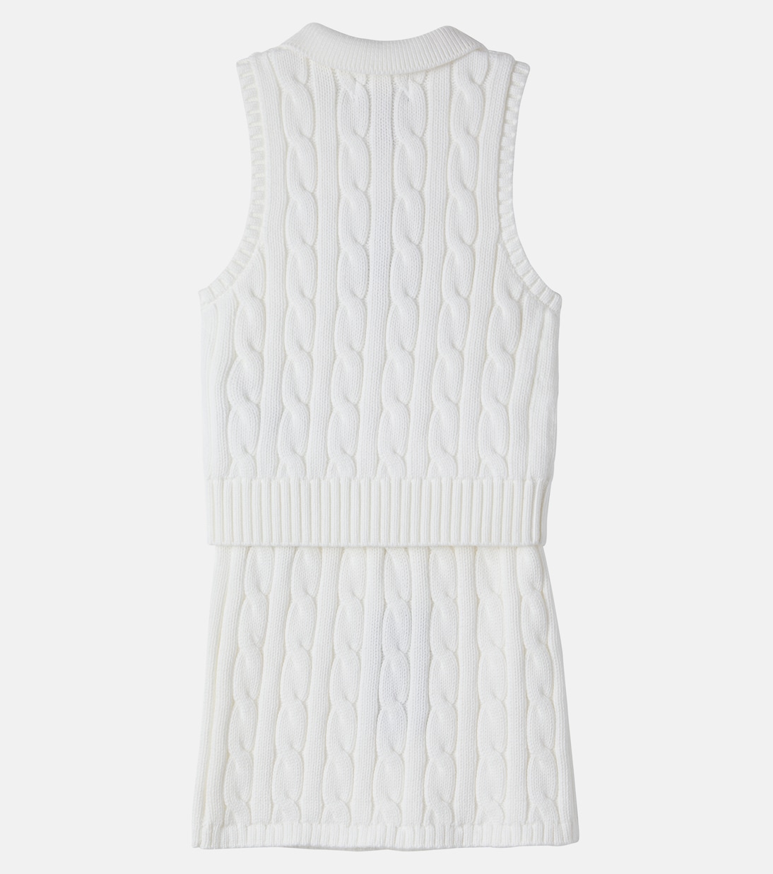 Cable-knit cotton top and skirt set | Polo Ralph Lauren Kids