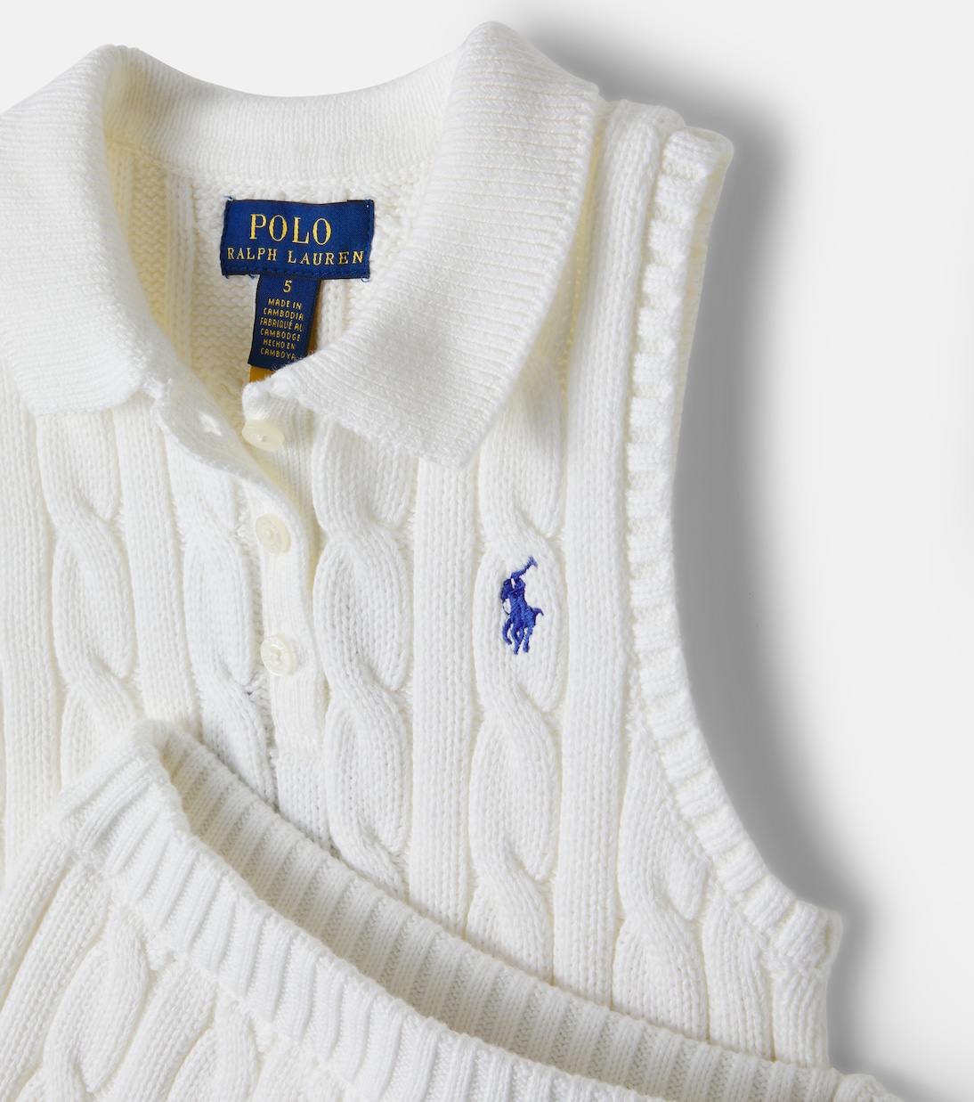 Cable-knit cotton top and skirt set | Polo Ralph Lauren Kids