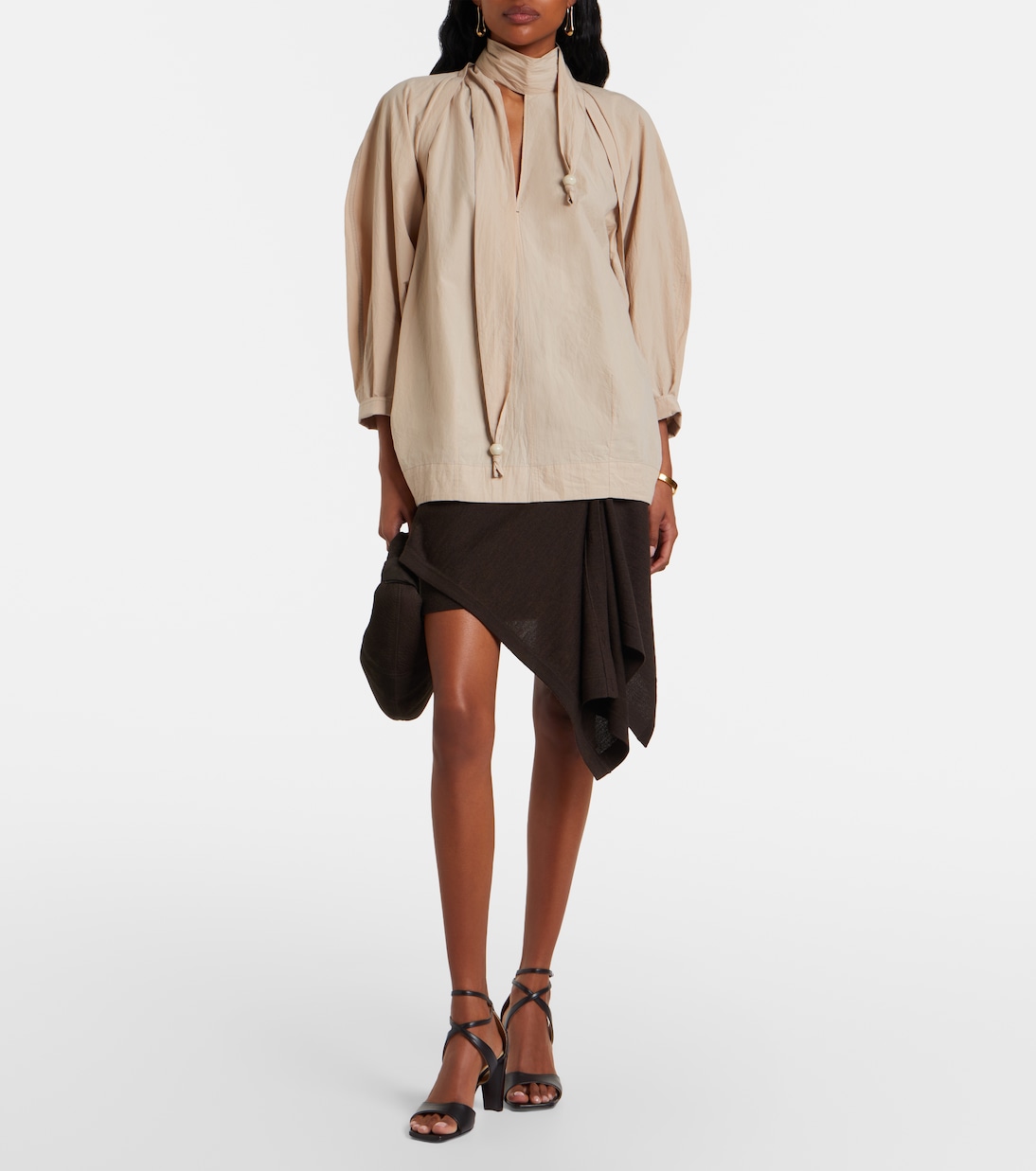 Cross leather sandals | Lemaire