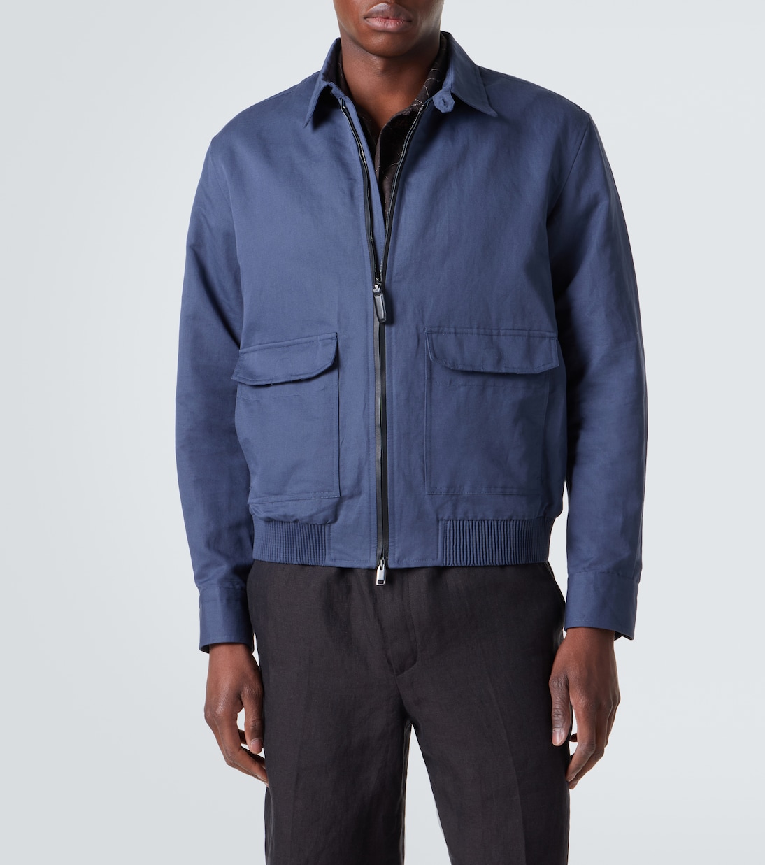 Linen and cotton blouson jacket | Brioni