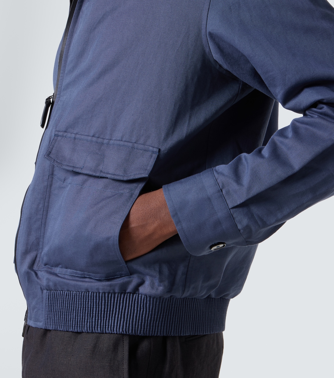 Linen and cotton blouson jacket | Brioni