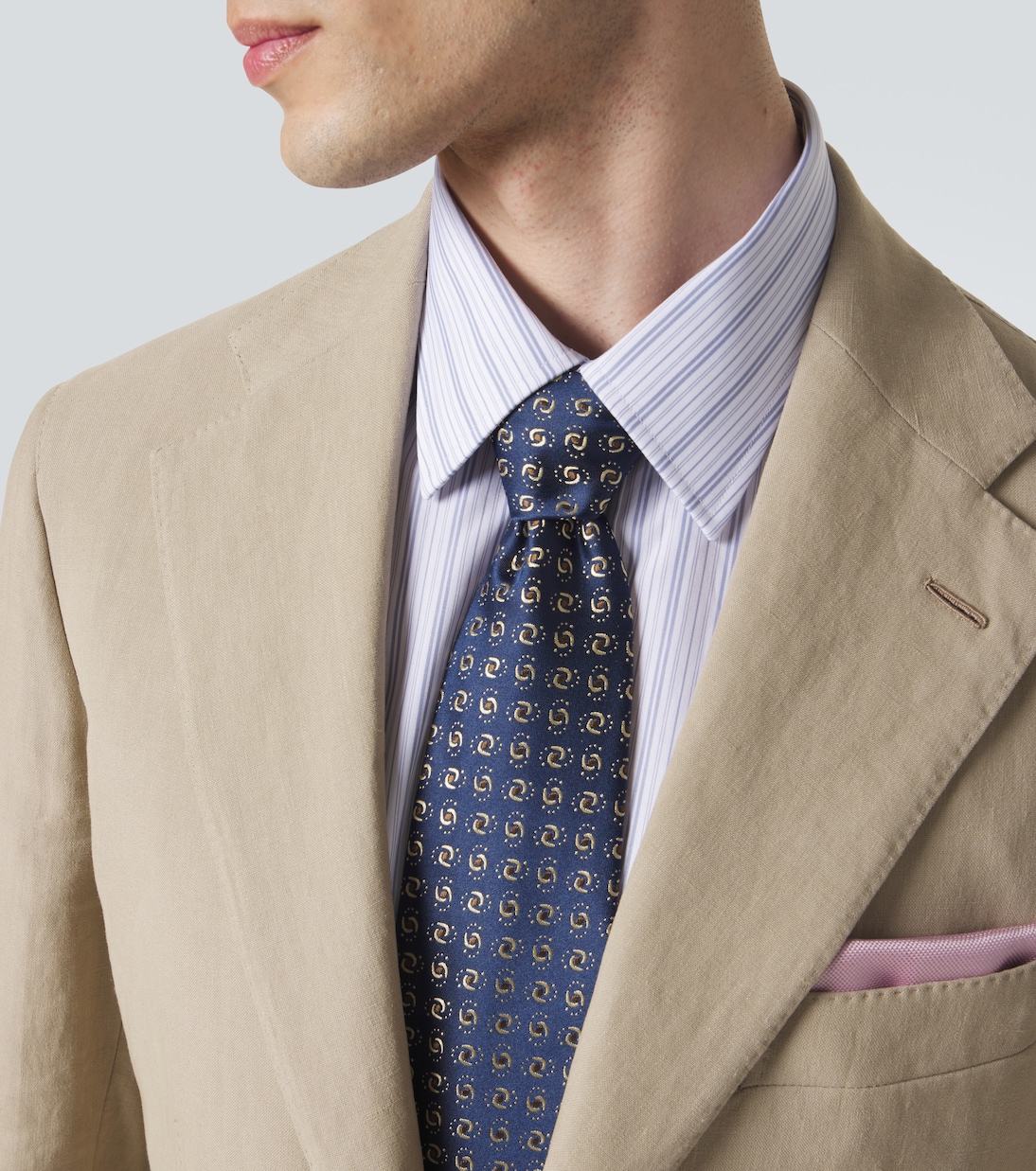 Silk jacquard tie | Charvet