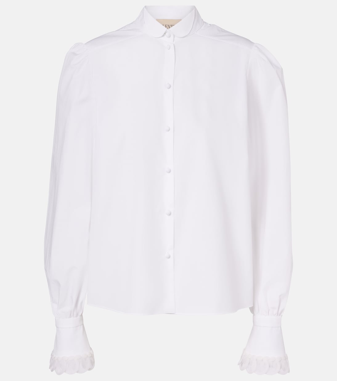 Blusa in popeline di cotone con ricamo | Valentino