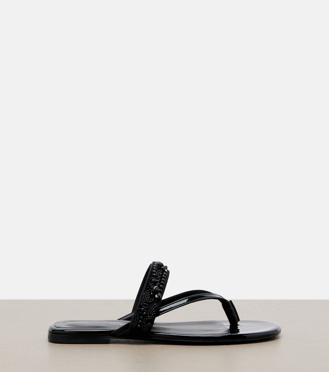 Embellished patent leather thong sandals | Dries Van Noten