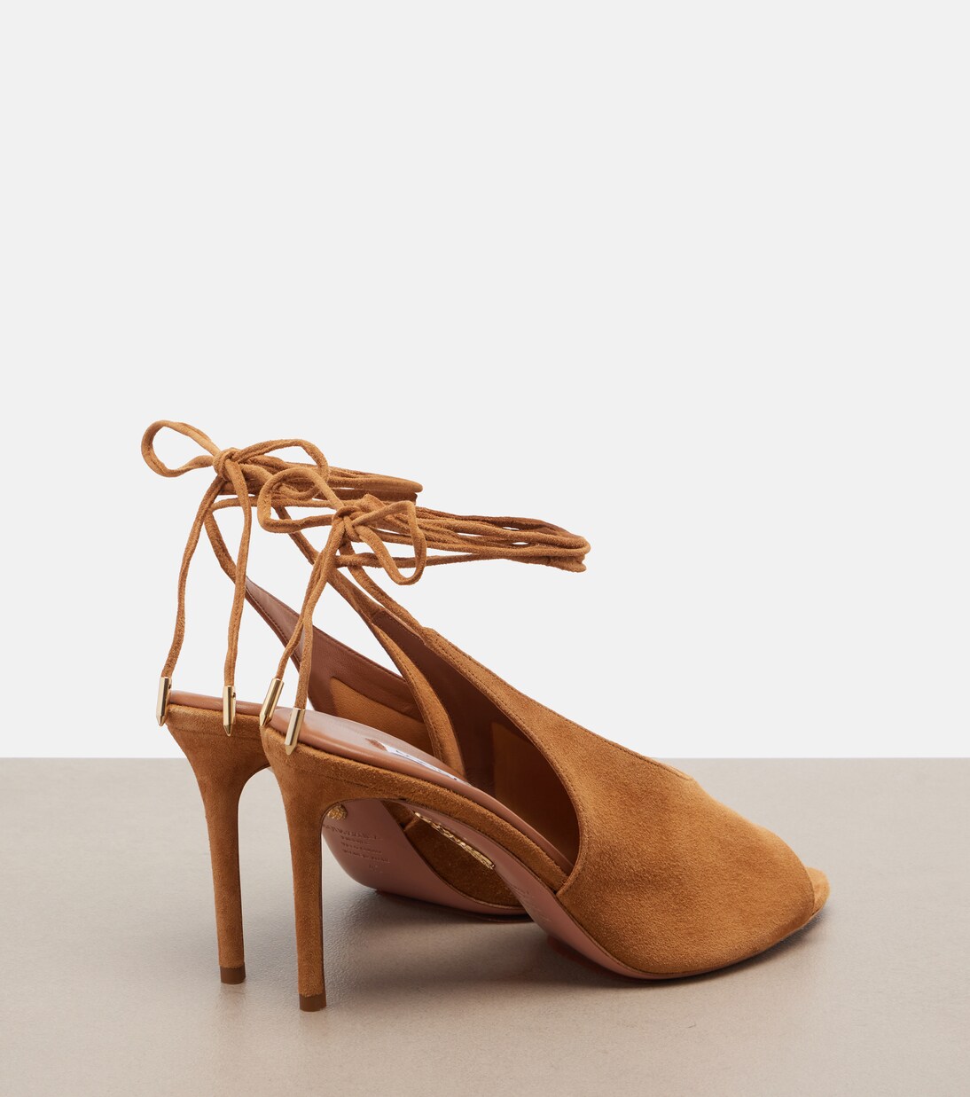 Slingback-Pumps Lais aus Veloursleder | Aquazzura