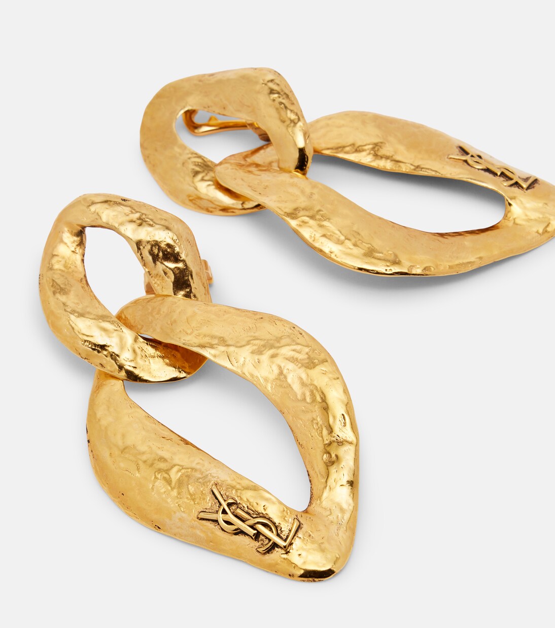 Cassandre clip-on earrings | Saint Laurent