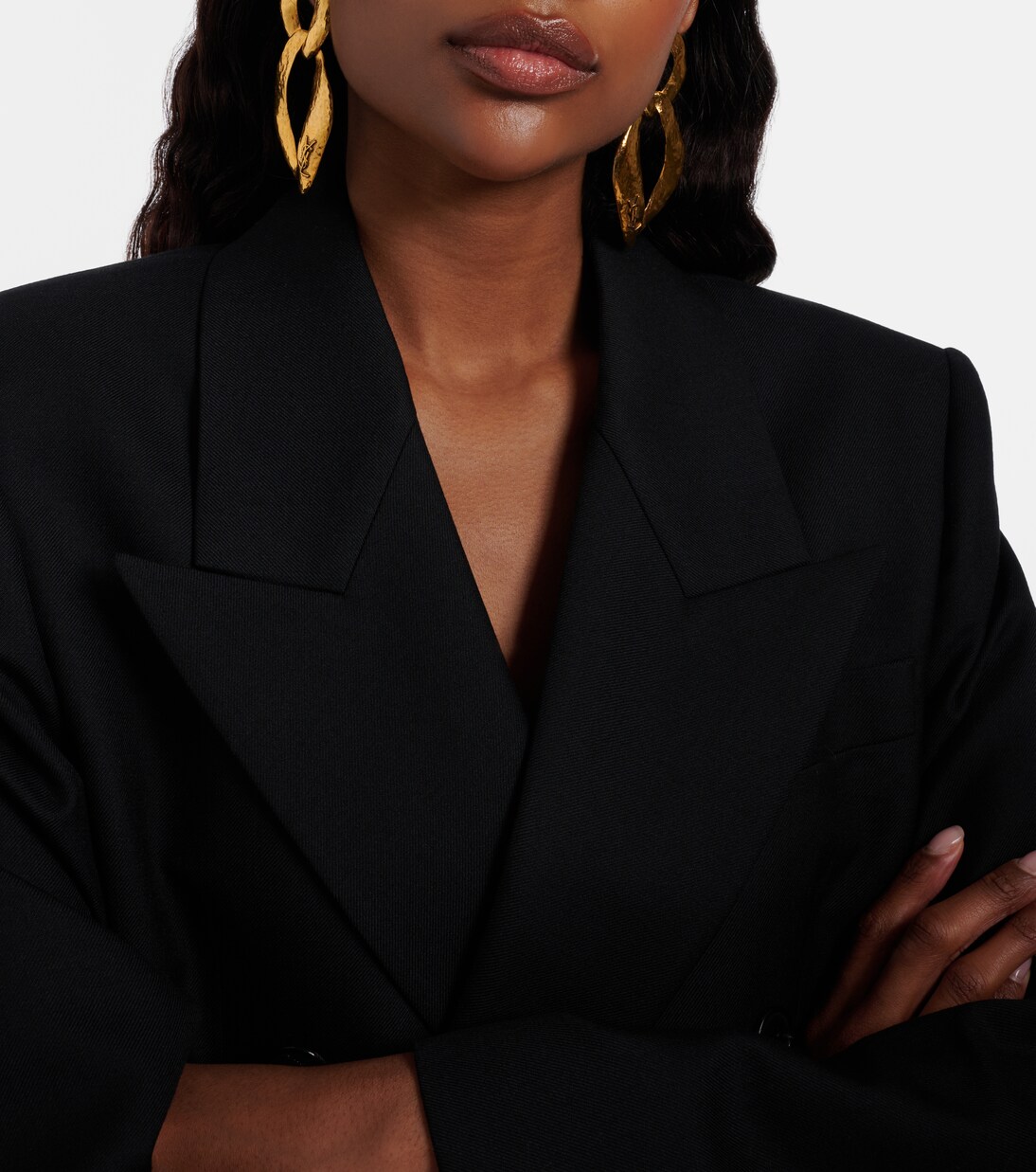 Cassandre clip-on earrings | Saint Laurent