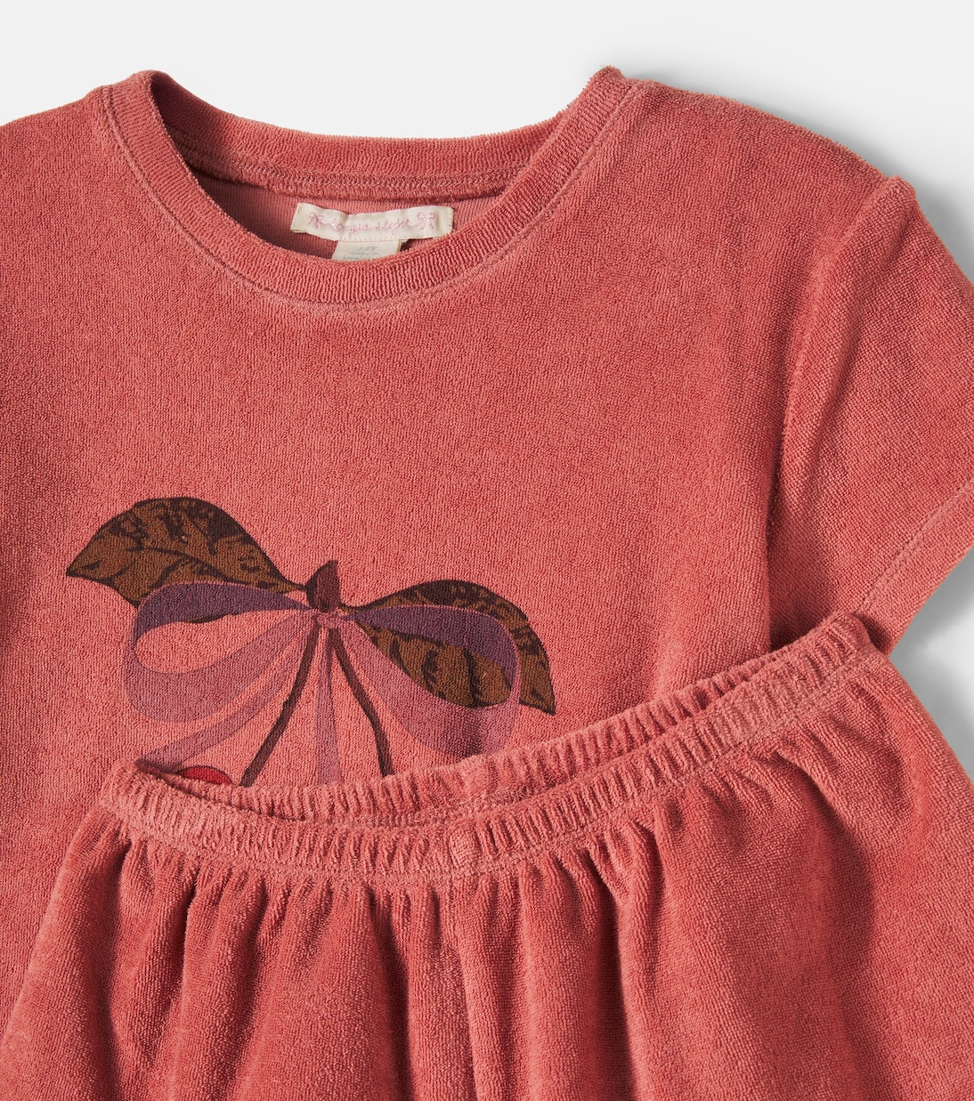 Set T-shirt e shorts Itty in spugna di cotone | Konges Sløjd