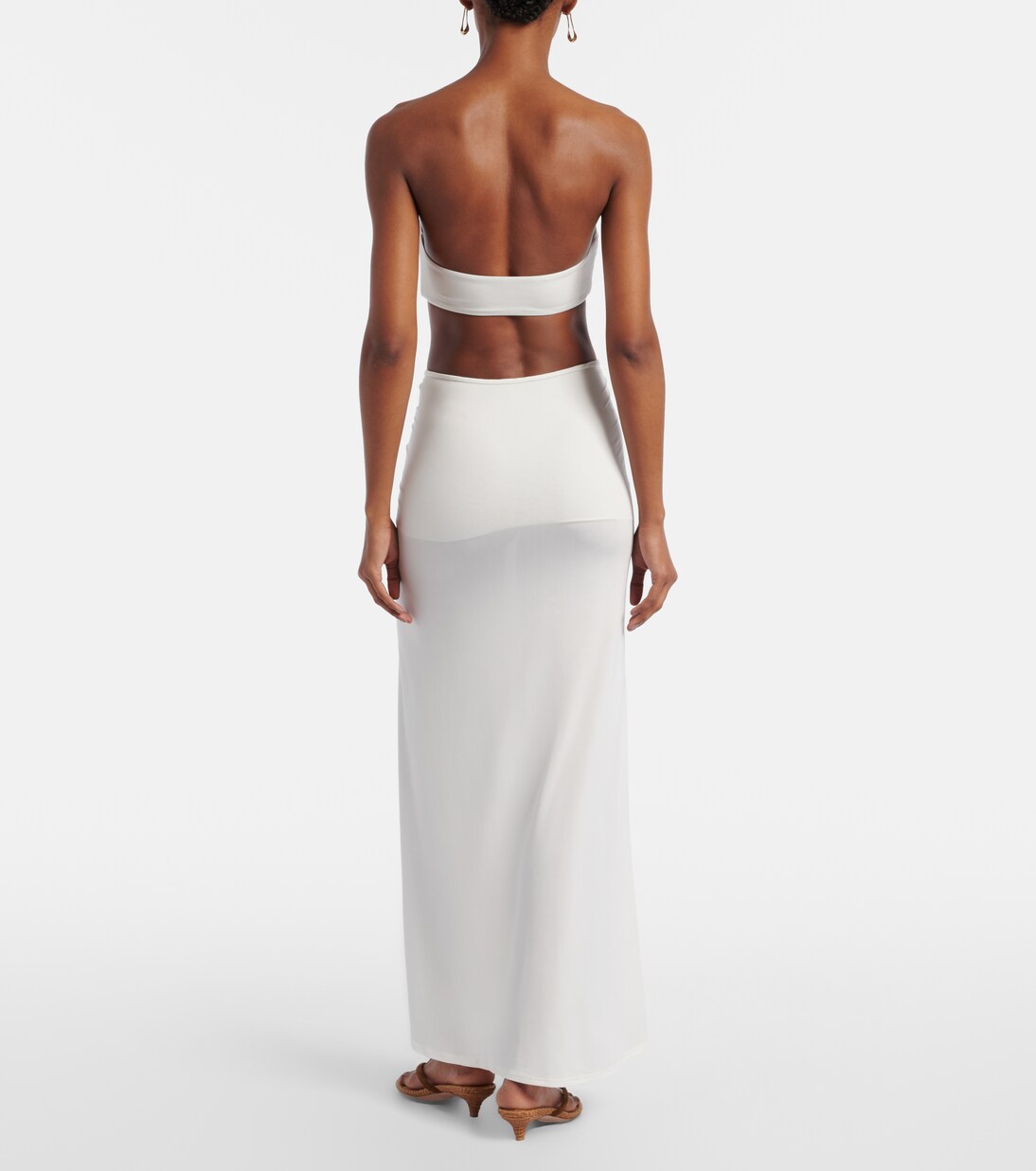 Skyla ruched jersey maxi skirt | Jade Swim