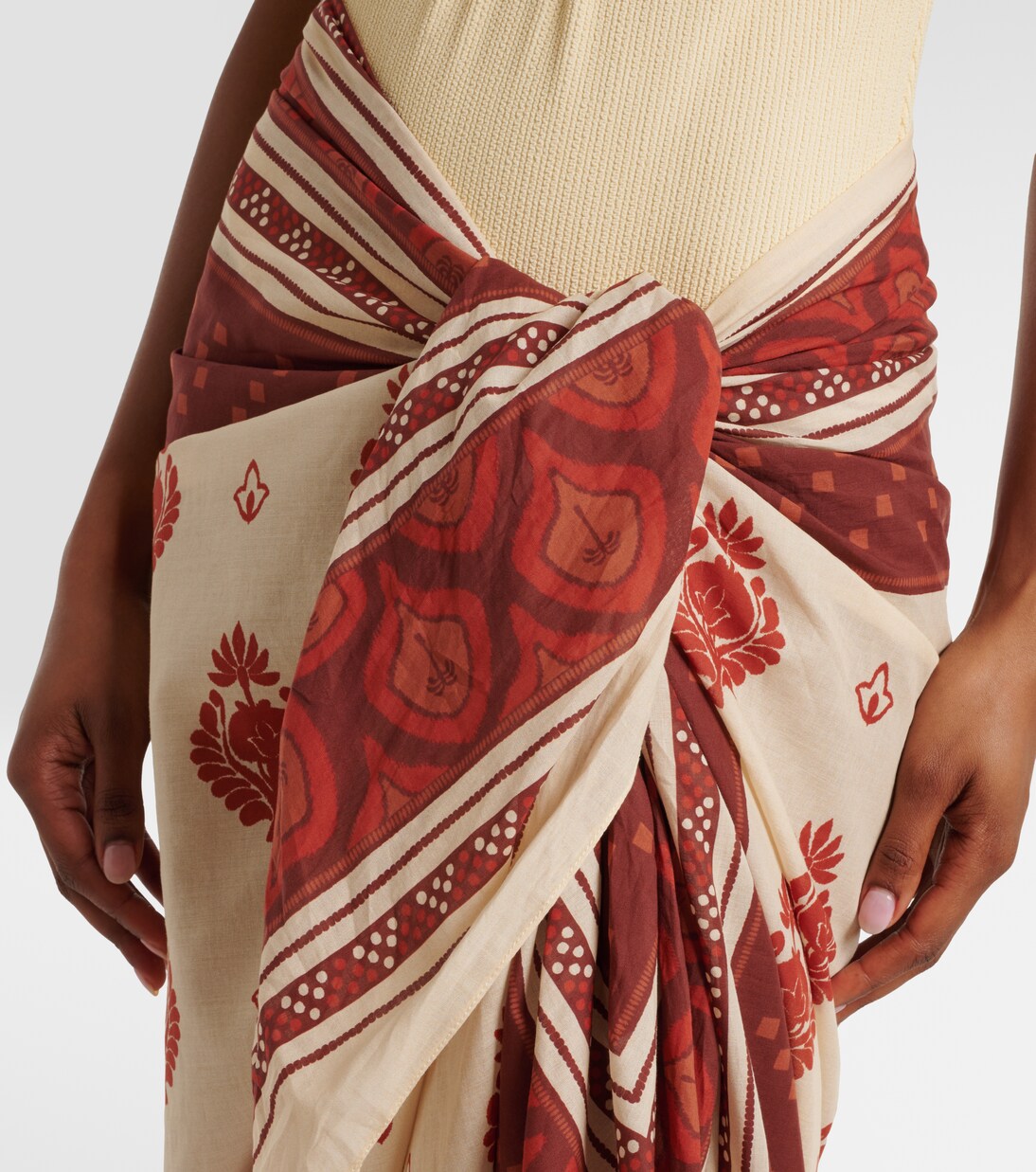 Printed cotton beach cover-up | Johanna Ortiz