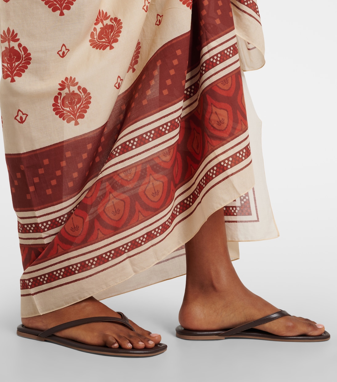 Printed cotton beach cover-up | Johanna Ortiz