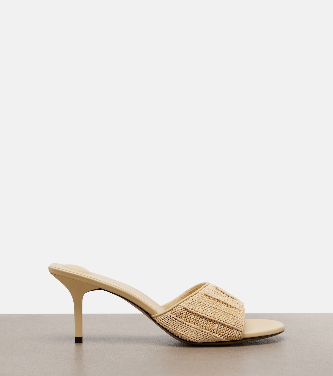 Cubisto raffia-effect mules | Jacquemus