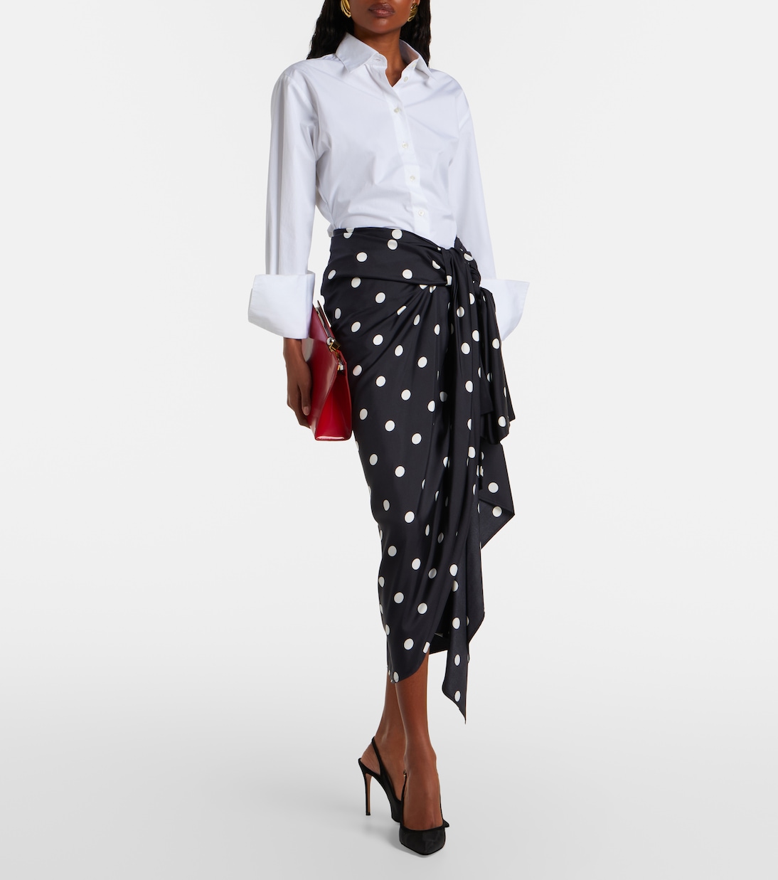 Suede-trimmed slingback pumps | Gianvito Rossi