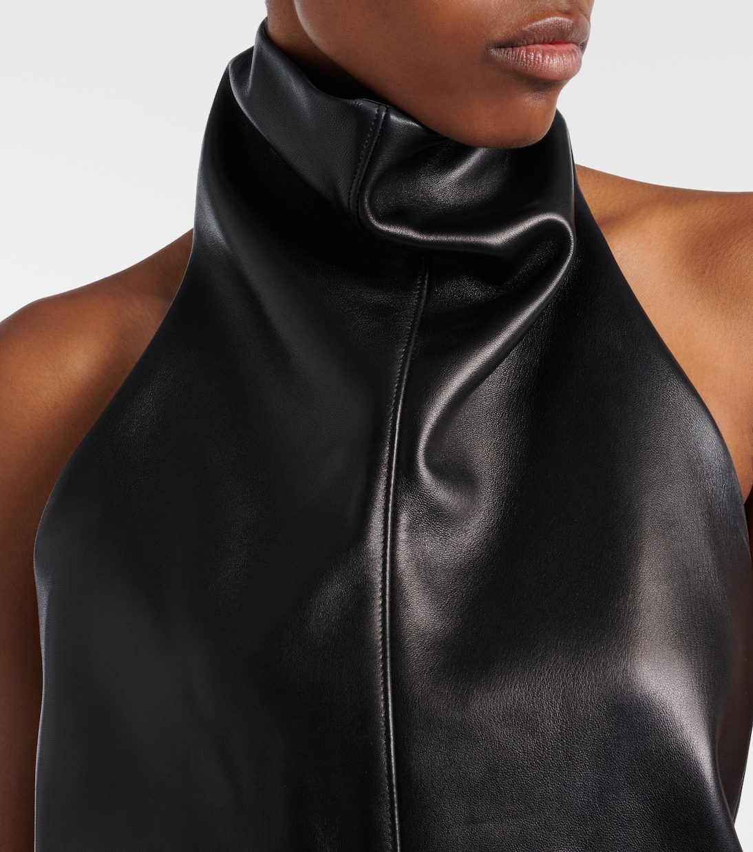 Rone halterneck leather top | Khaite