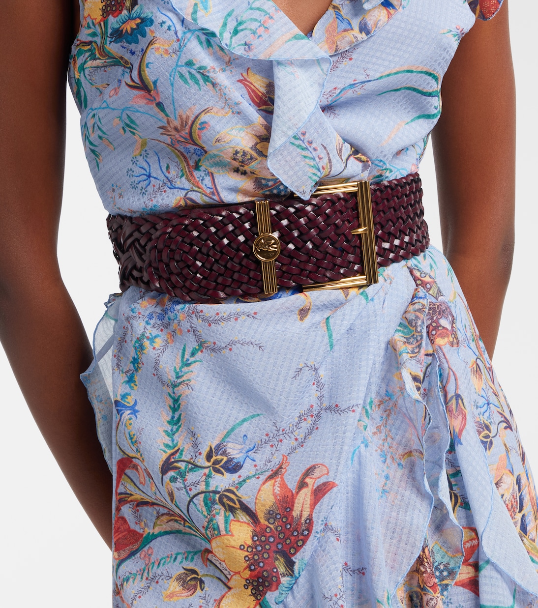 Pegaso woven leather belt | Etro