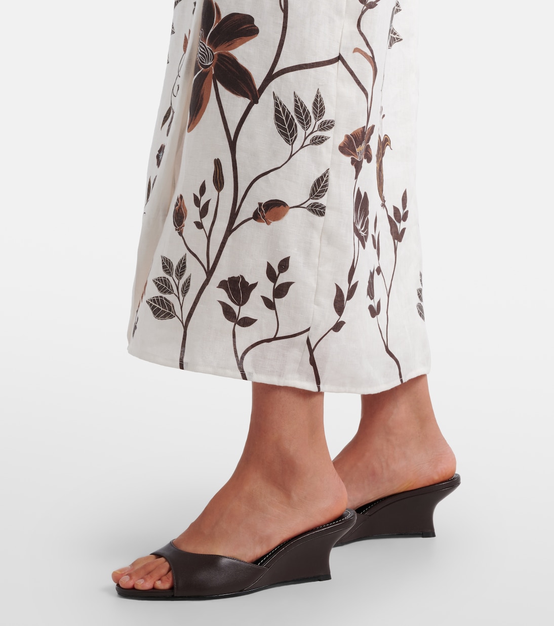Cinefila floral linen bustier dress | Agua by Agua Bendita