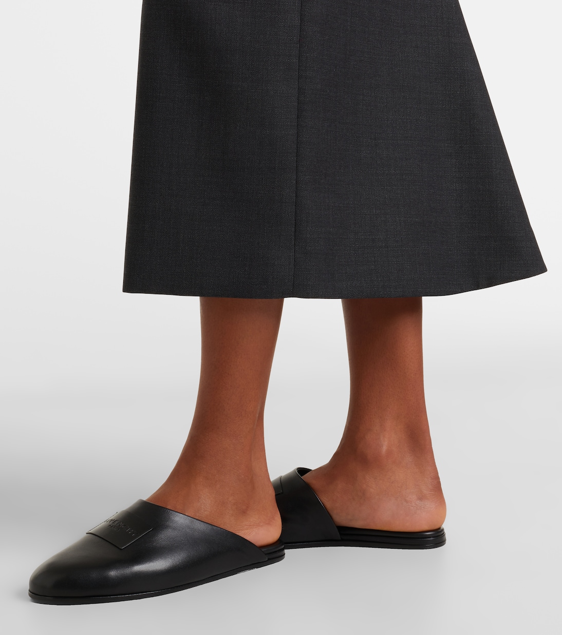 Label leather mules | Givenchy