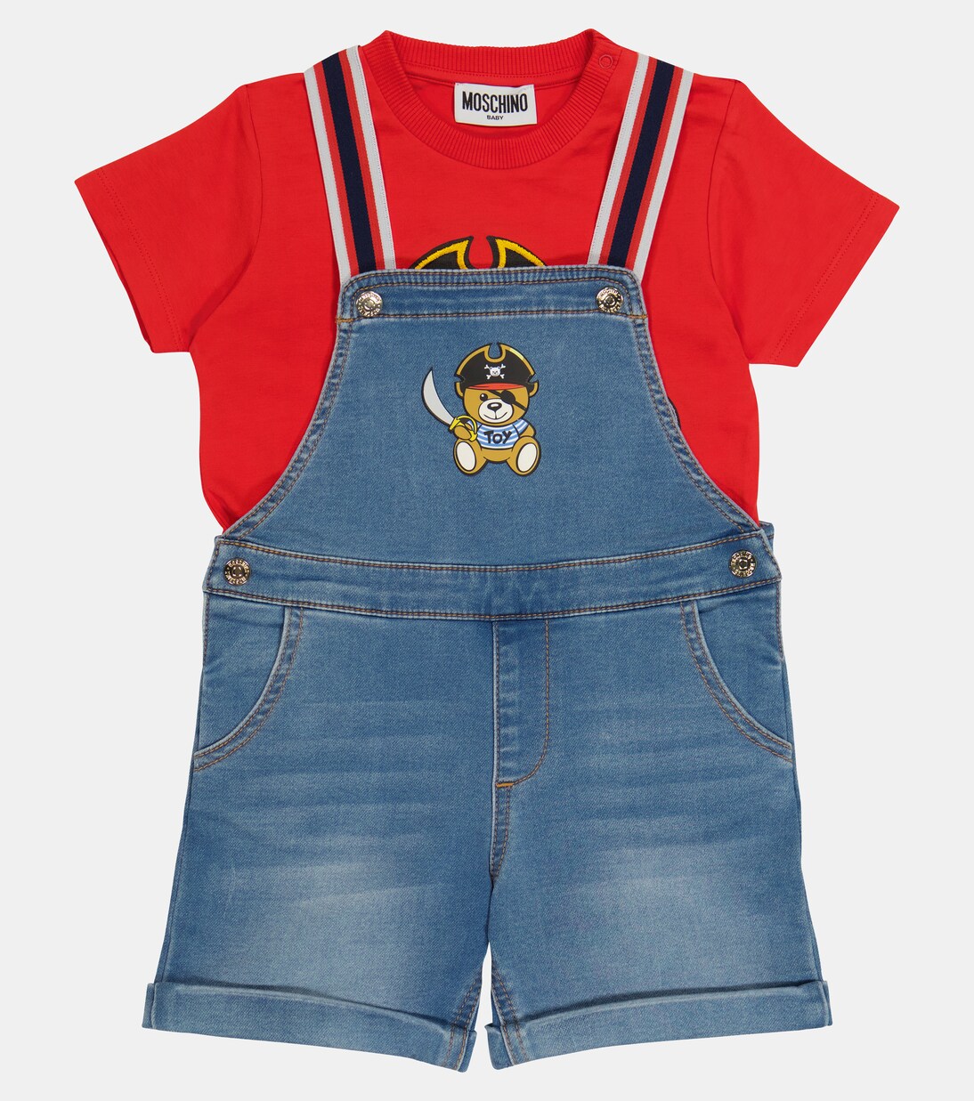 Baby denim overalls | Moschino Kids