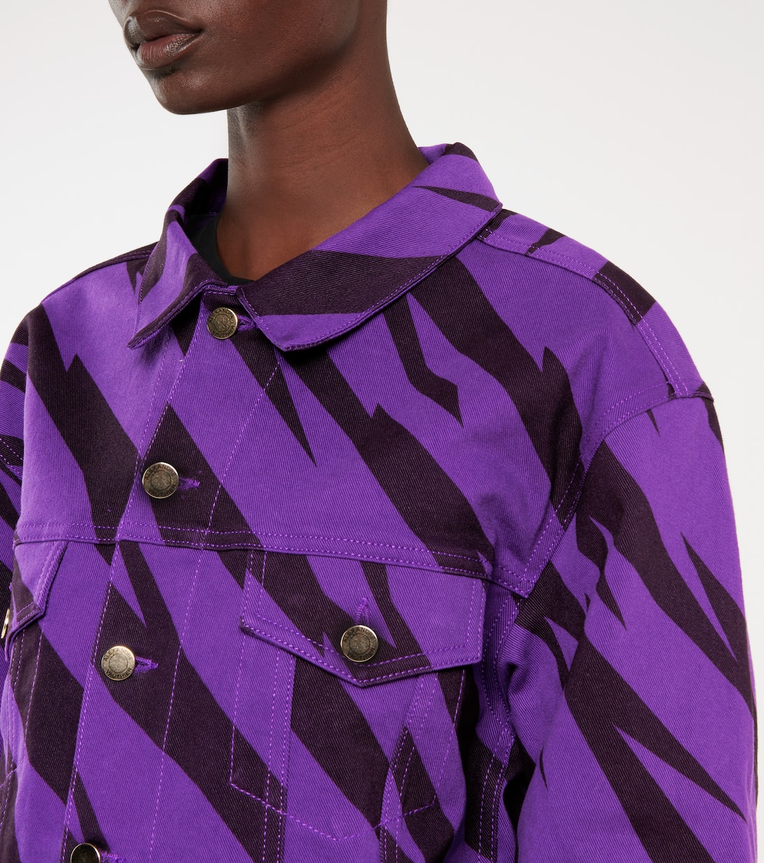 Bedruckte Jeansjacke | Alexandre Vauthier