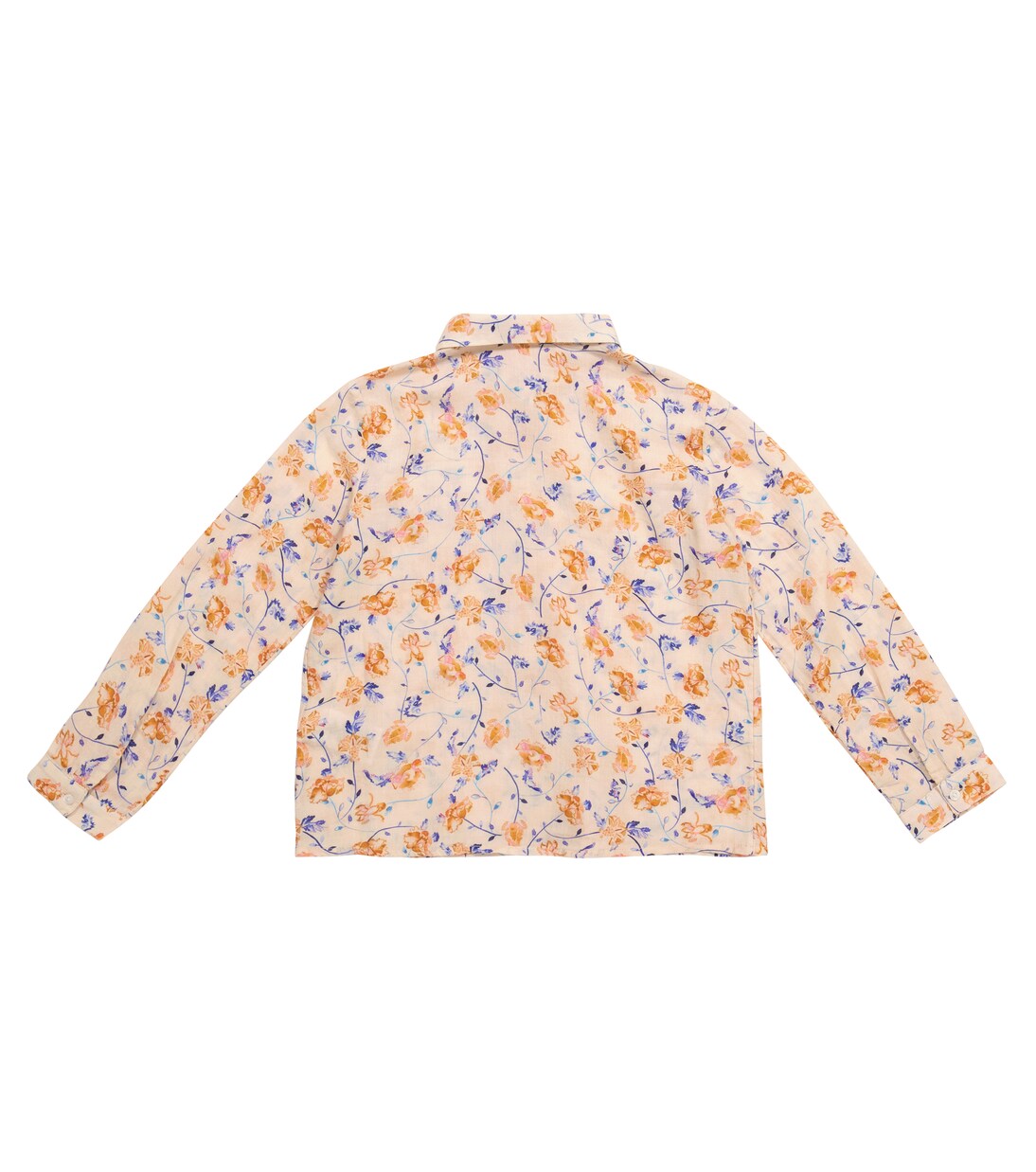 Pea floral cotton twill shirt | Bonpoint