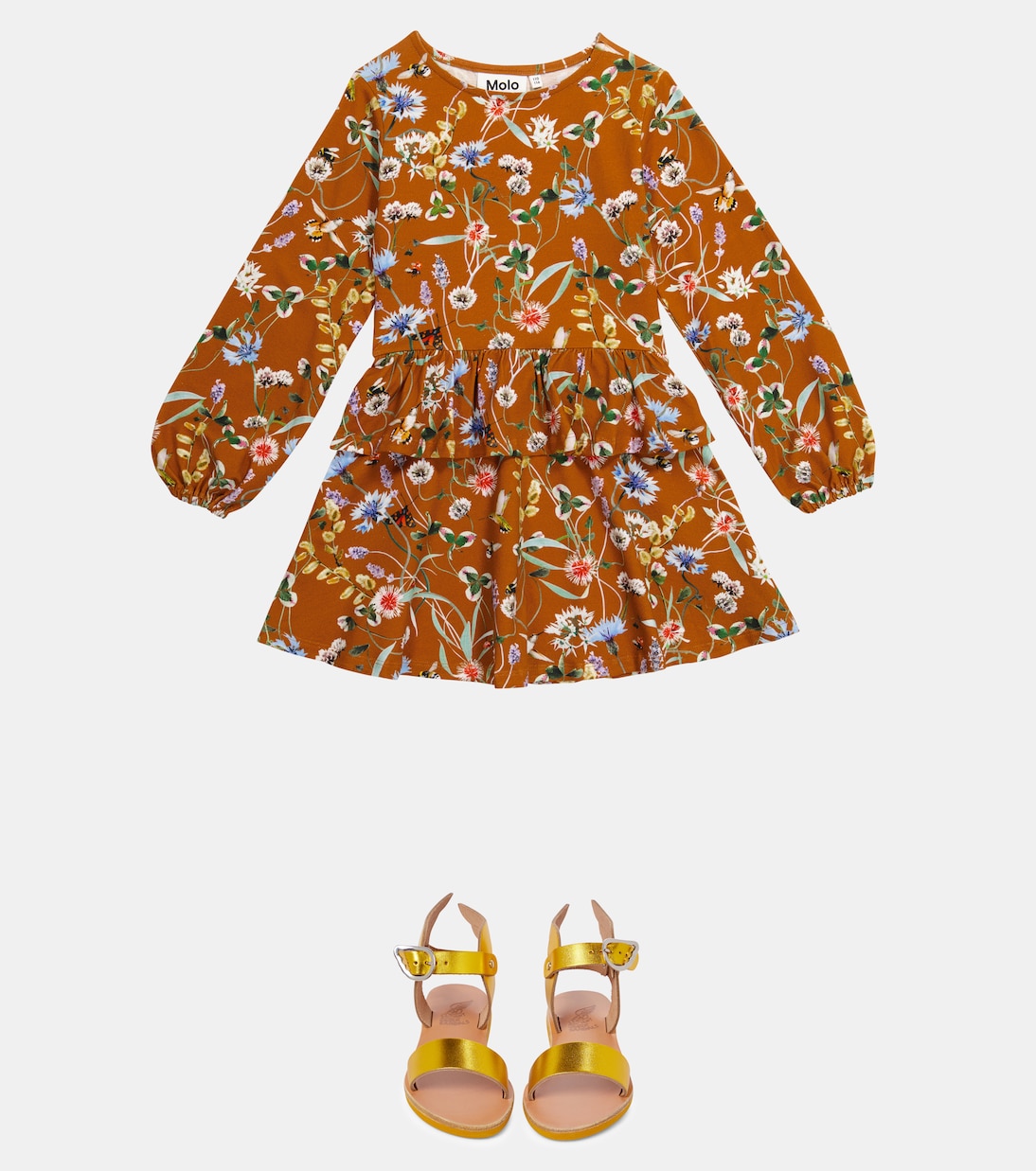 Robe Christabelle en coton mélangé à fleurs | Molo