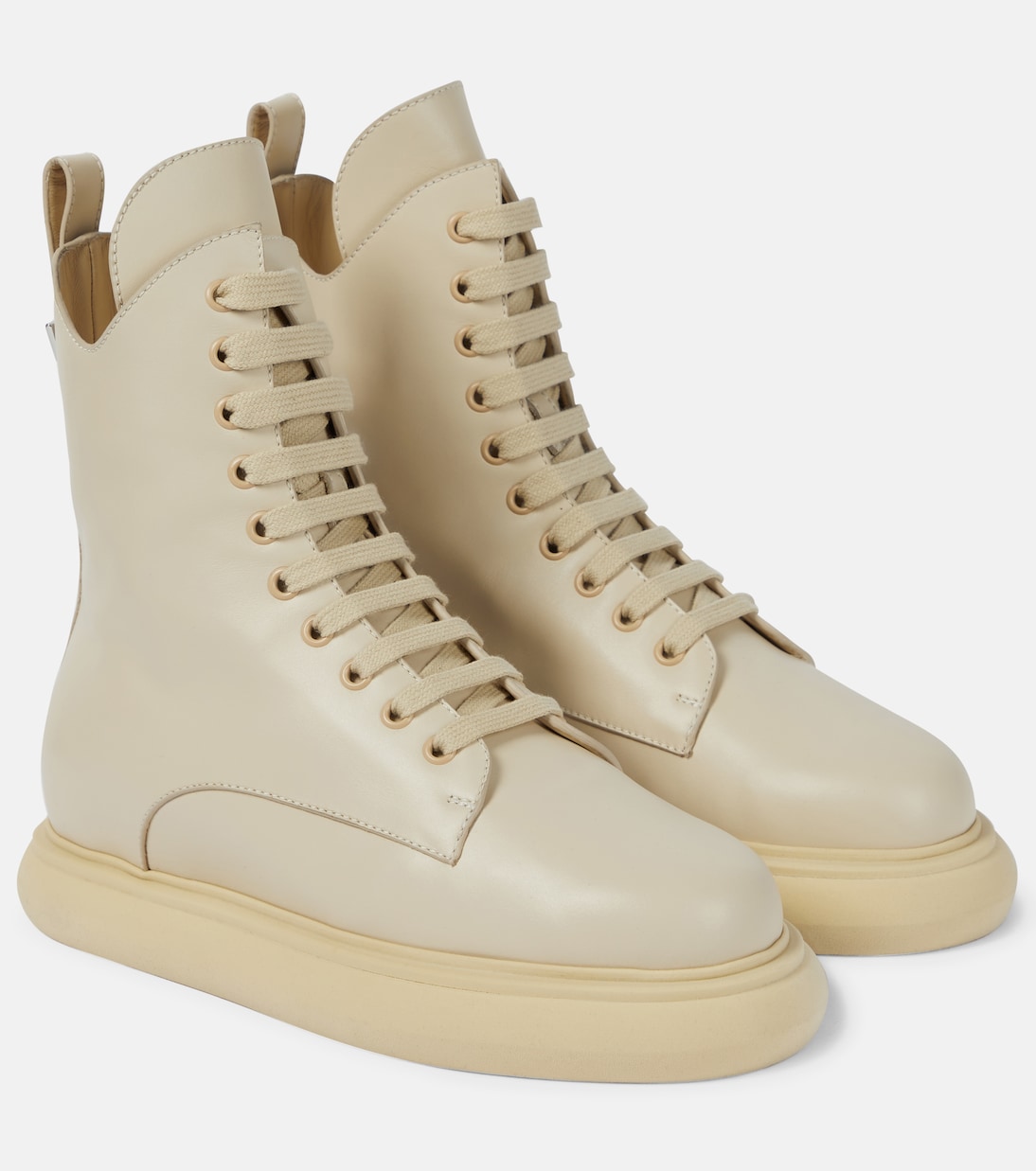 Selene leather combat boots | The Attico