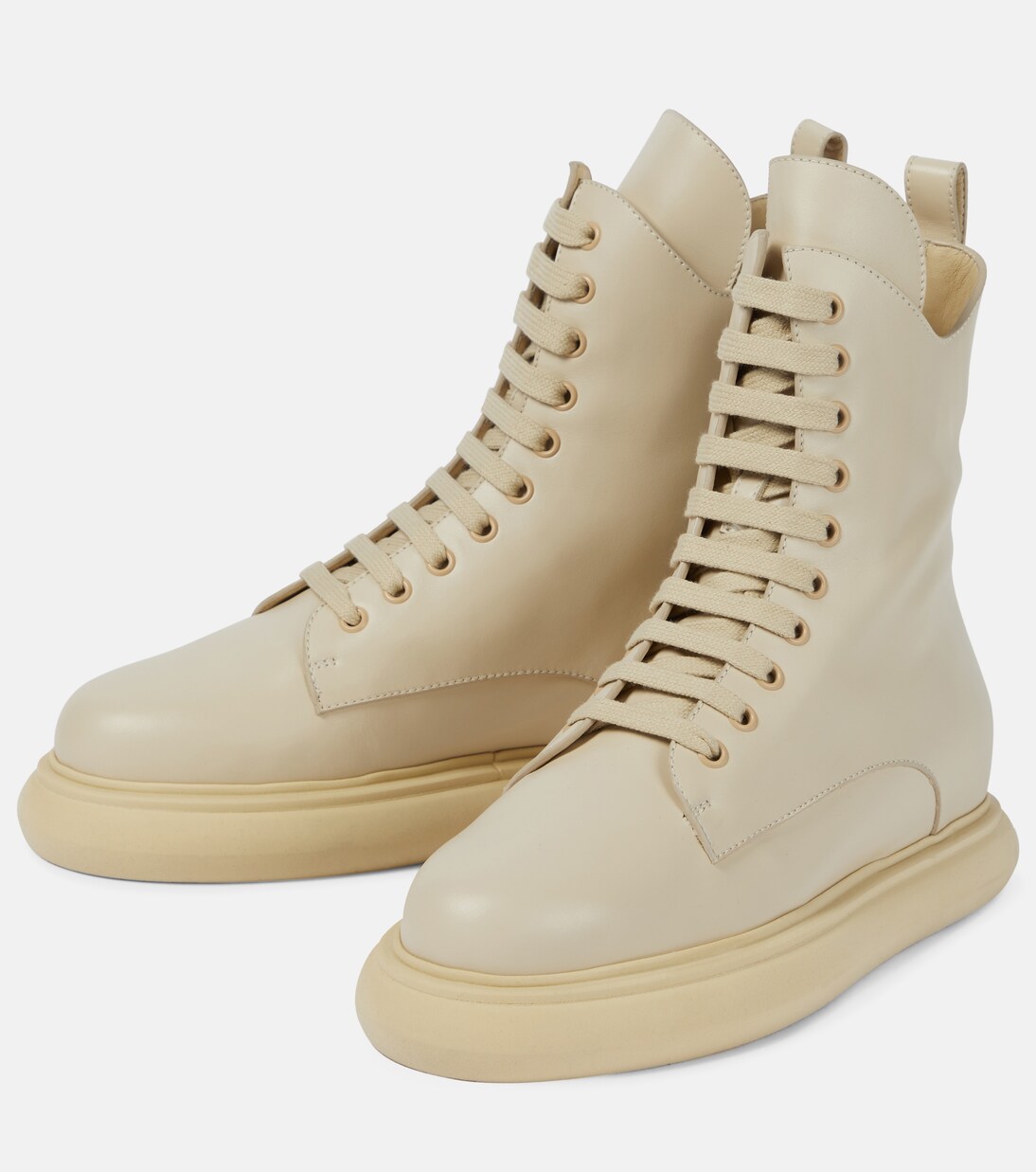 Selene leather combat boots | The Attico