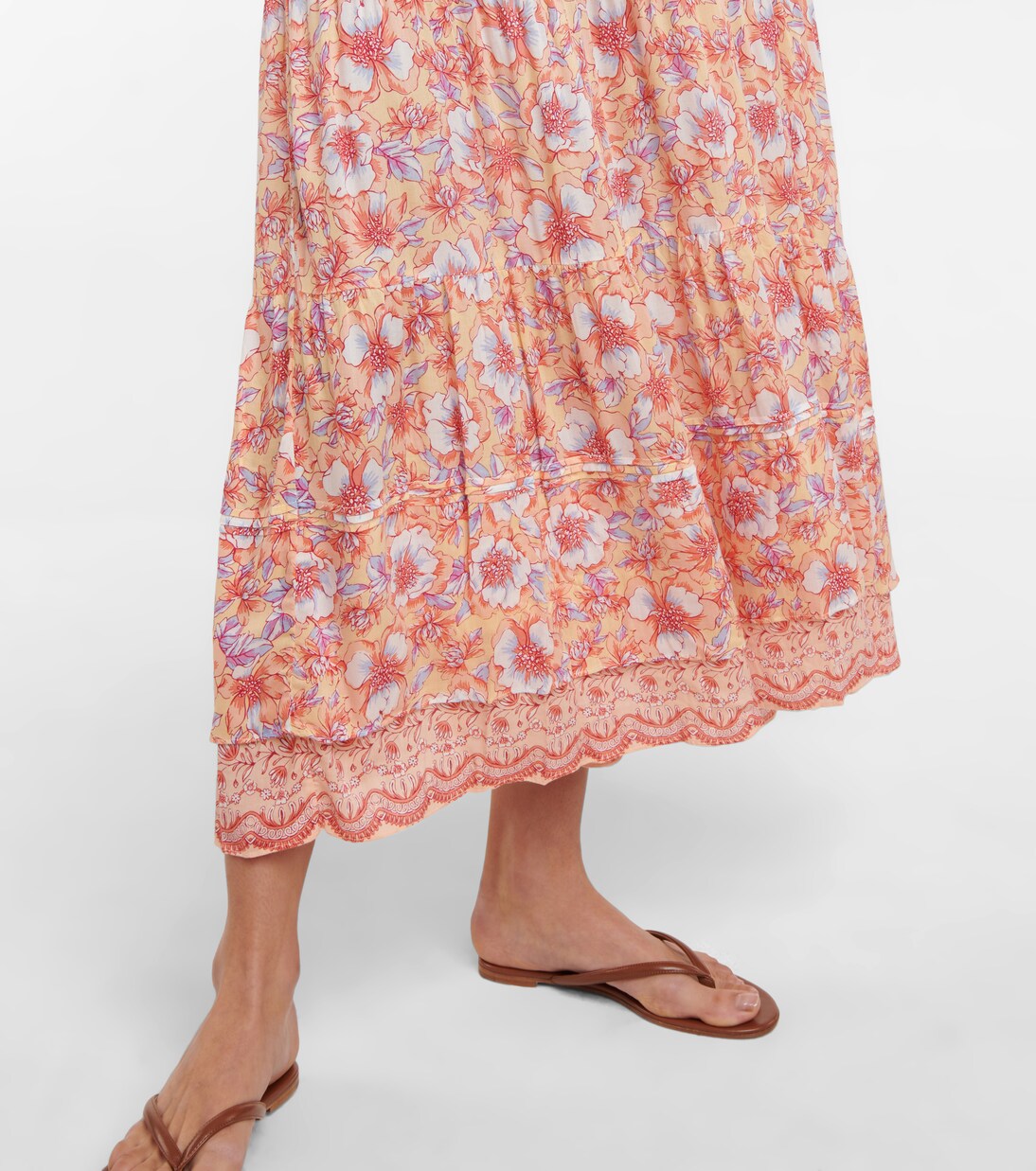 Abito lungo Della con stampa floreale | Poupette St Barth