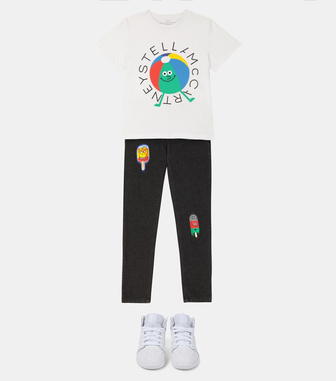 Ice cream-appliquéd jeans | Stella McCartney Kids