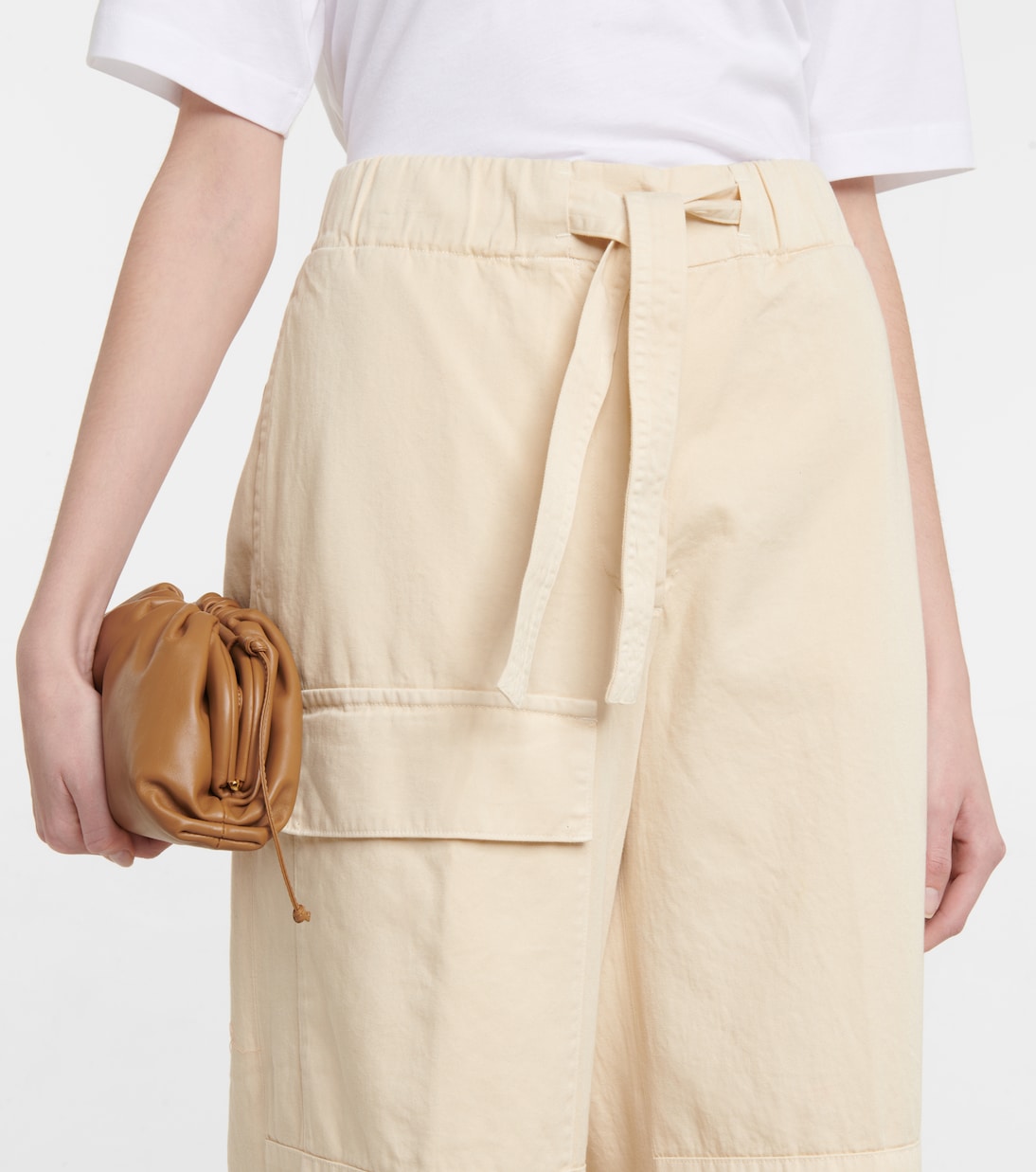 Pantalon ample à taille haute en coton | Dries Van Noten