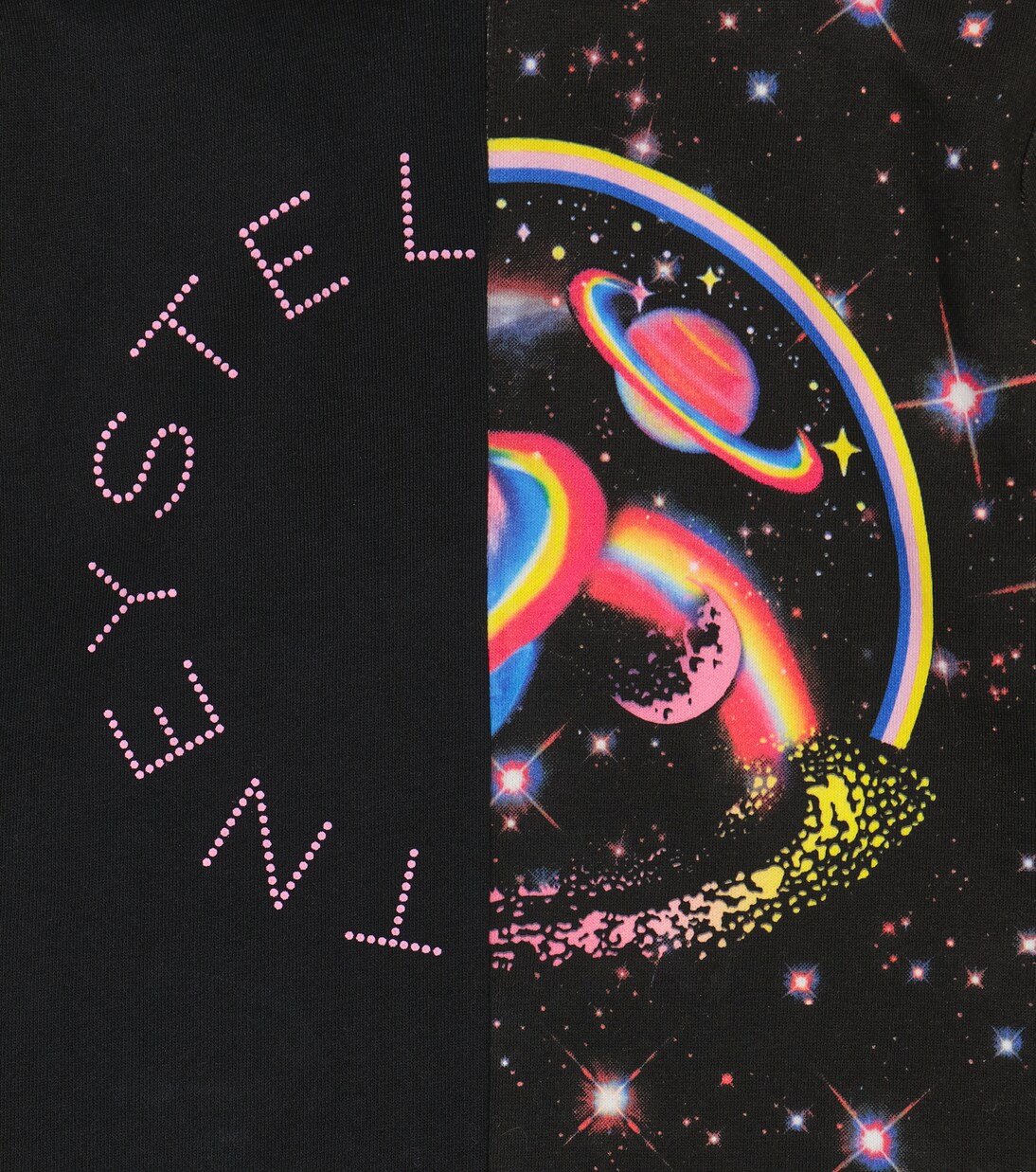 Sweat-shirt à capuche imprimé en coton | Stella McCartney Kids