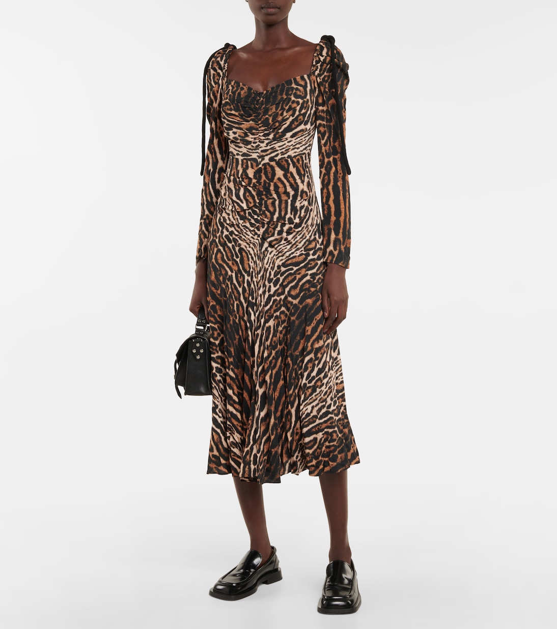 Robe midi à motif léopard | Proenza Schouler