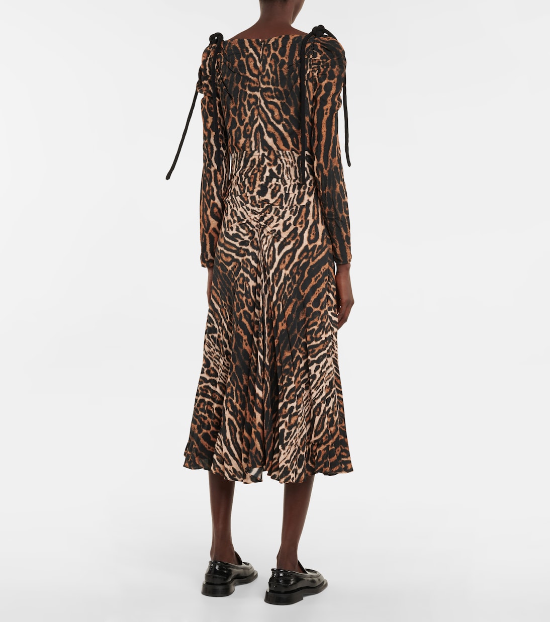 Robe midi à motif léopard | Proenza Schouler
