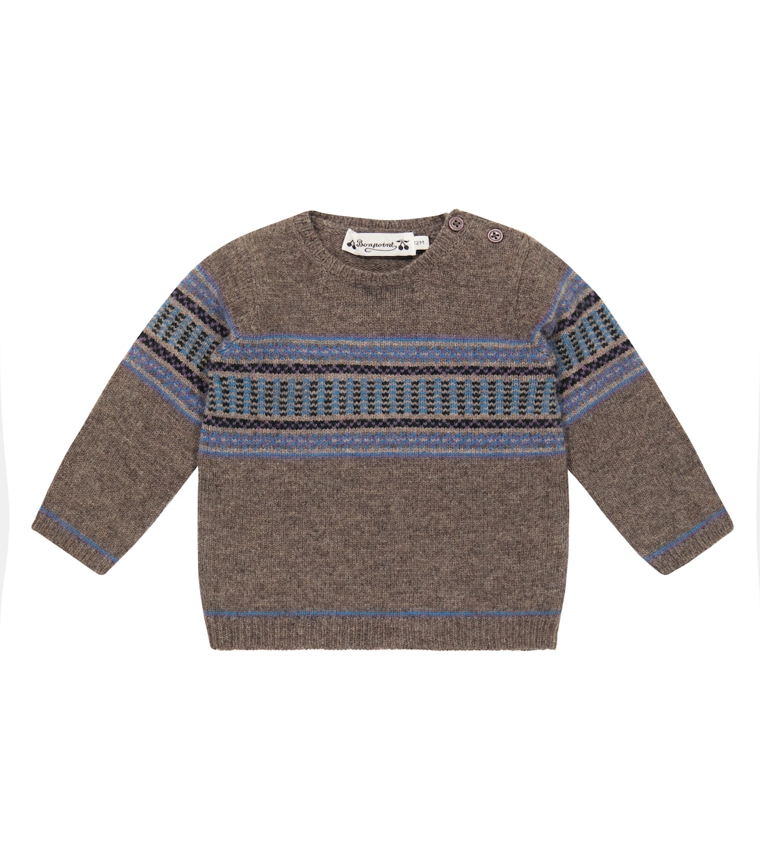 Baby - Pullover Bassiano in lana a righe | Bonpoint