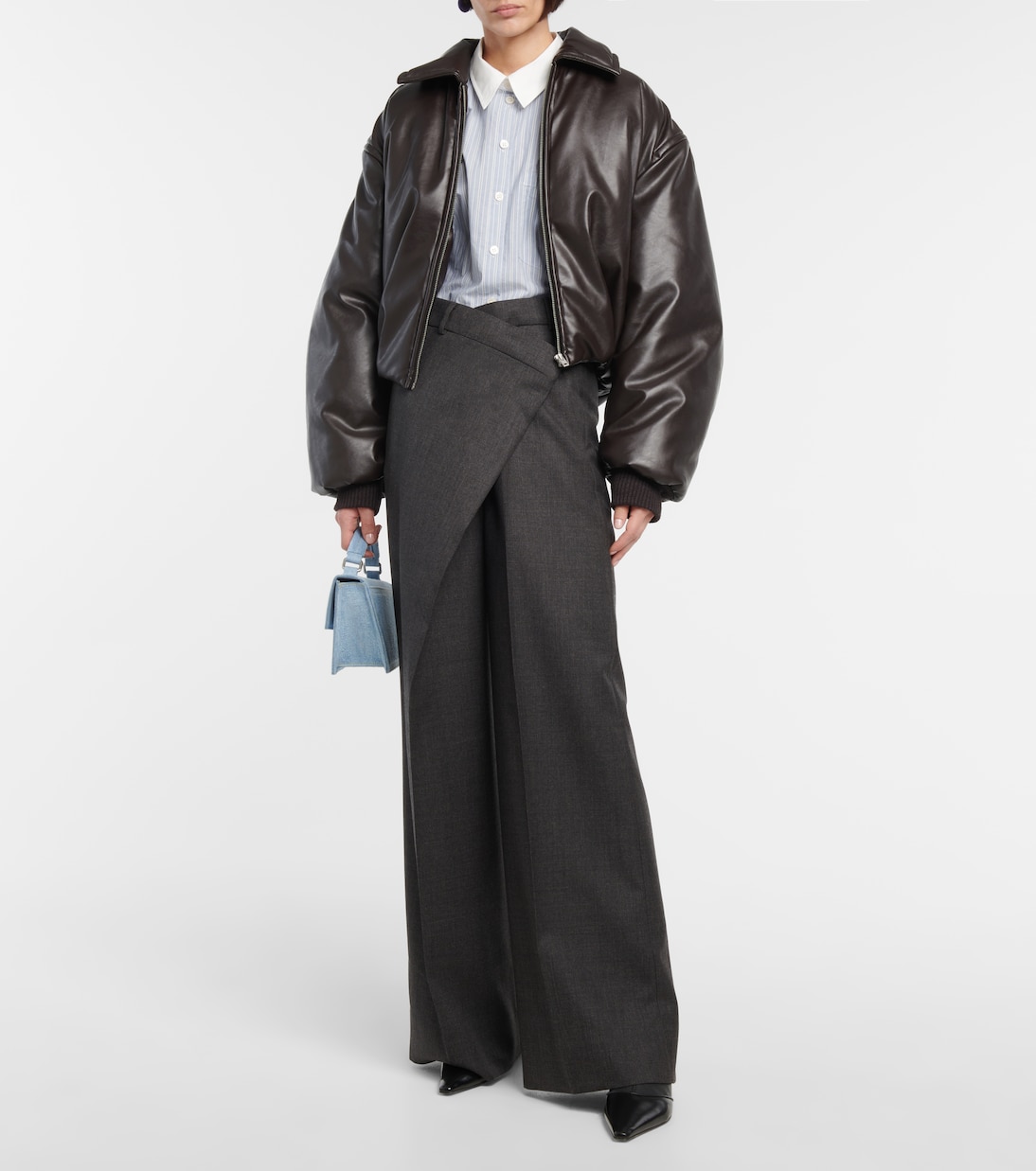 Padded coated jersey bomber jacket | Acne Studios