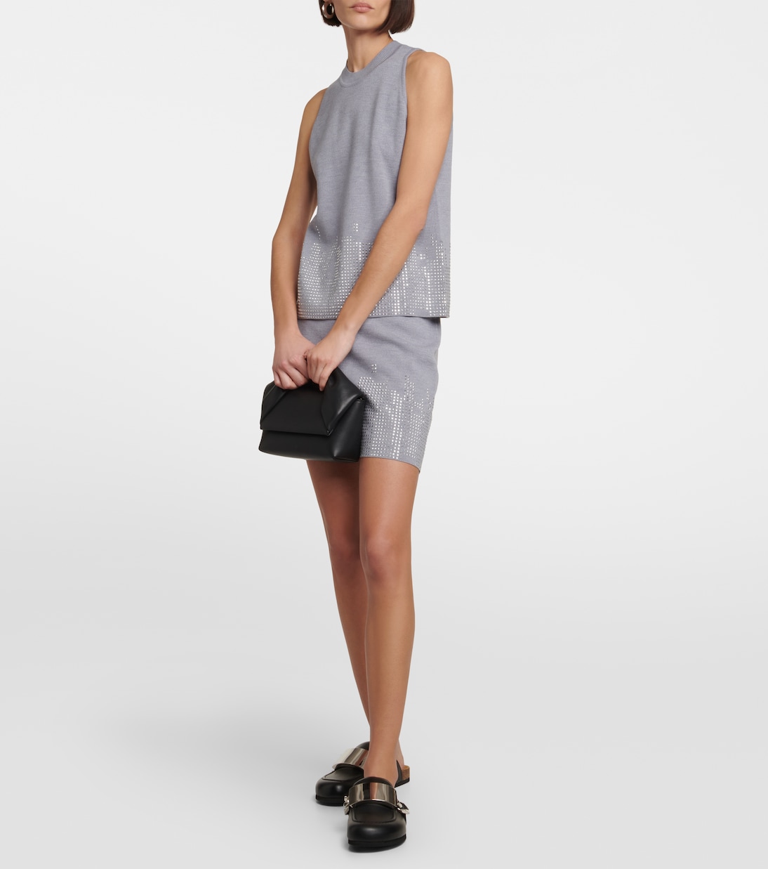 Verzierter Minirock aus Wolle | JW Anderson