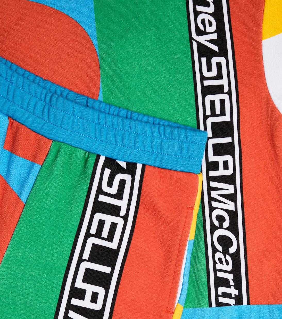 Felpa e shorts in cotone con stampa | Stella McCartney Kids