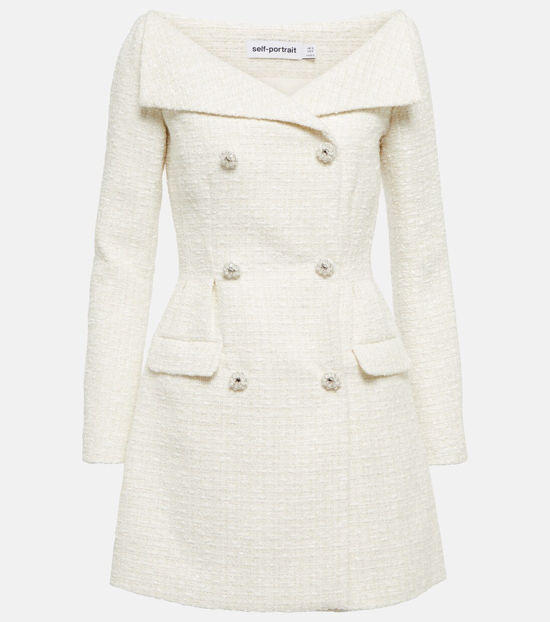 Bouclé minidress | Self-Portrait