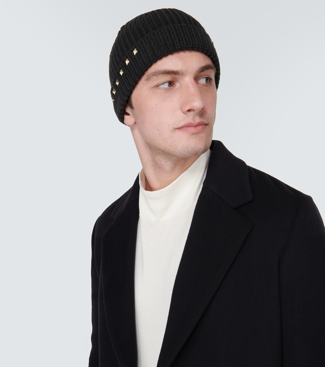 Rockstud ribbed-knit wool beanie | Valentino Garavani