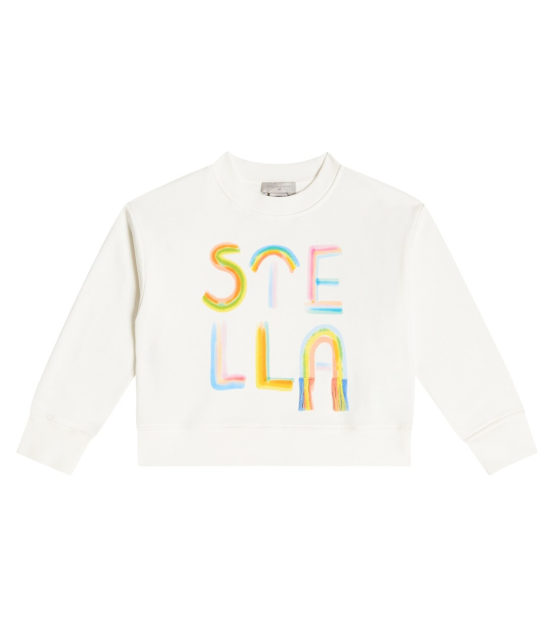Sweat-shirt imprimé en coton à logo | Stella McCartney Kids
