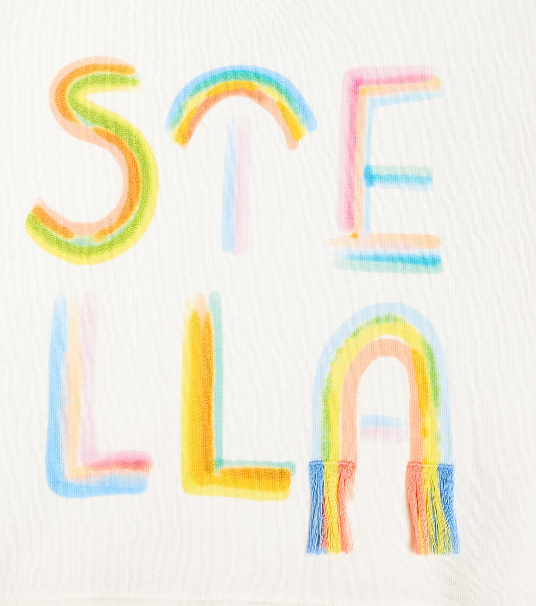 Sweat-shirt imprimé en coton à logo | Stella McCartney Kids