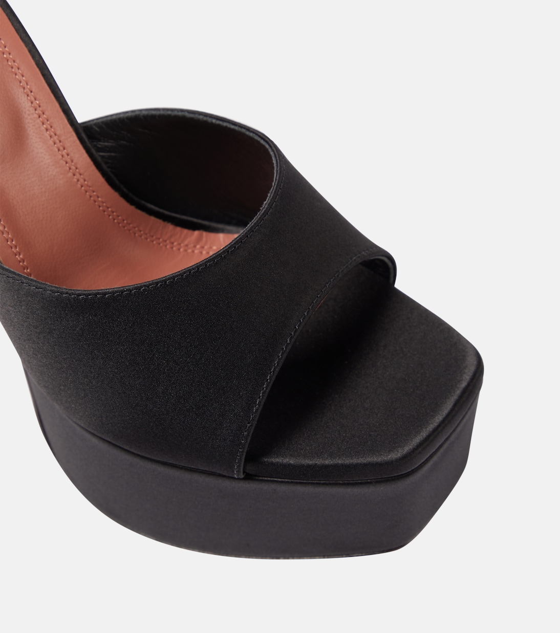 Dalida satin platform mules | Amina Muaddi
